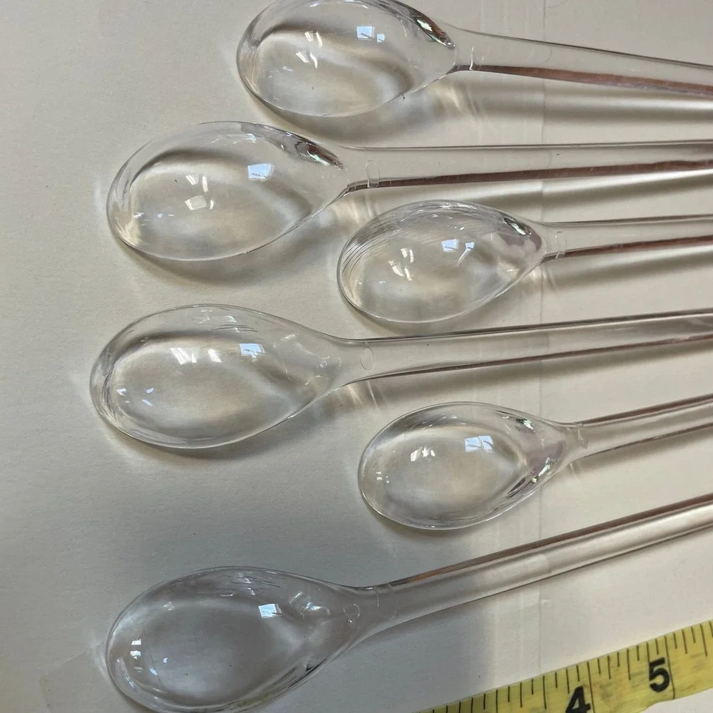 Vintage Plastic Cherry Top Swizzle Spoons Stir Sticks Set of‎ 6 – 8
